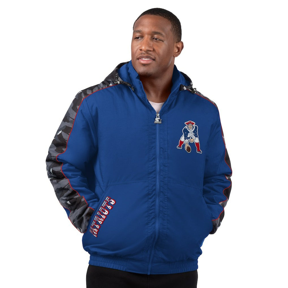 Starter Thursday Night Gridiron Full-Zip Hoodie Jacket - New England Patriots