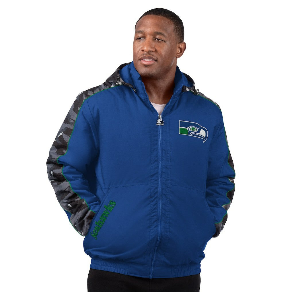 Starter Thursday Night Gridiron Full-Zip Hoodie Jacket - Seattle Seahawks