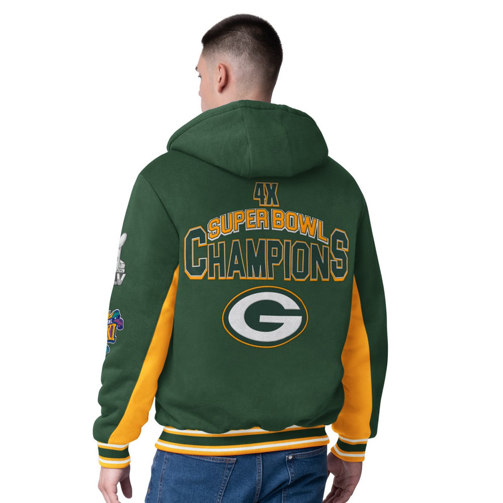 G-III Extreme No Huddle Commemorative Full-Zip Hoodie Jacket - Green Bay Packers
