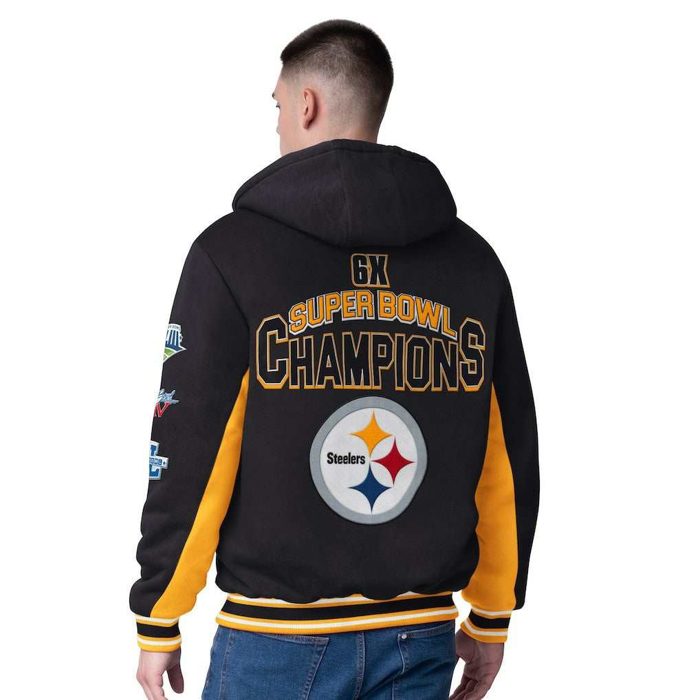 G-III Extreme No Huddle Commemorative Full-Zip Hoodie Jacket - Pittsburgh Steelers