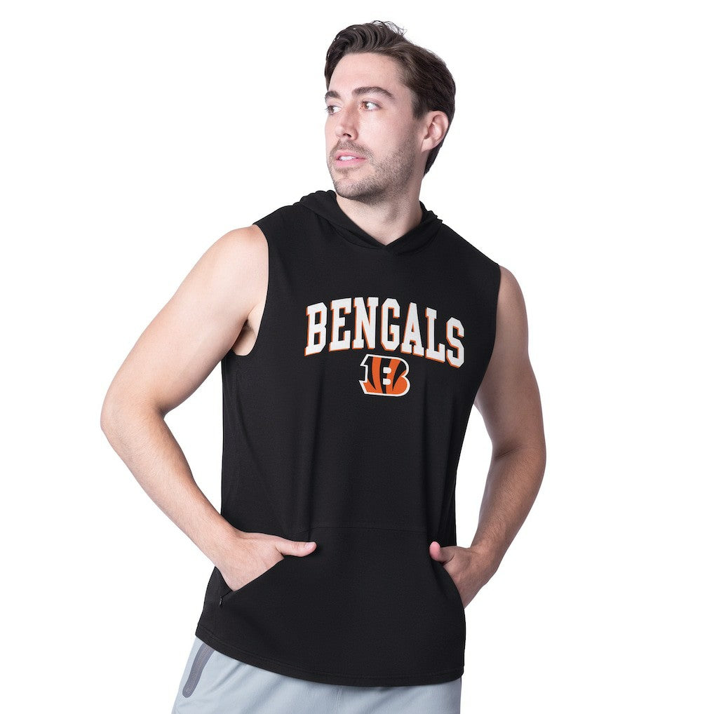 MSX by Michael Strahan Action Sleeveless Pullover Hoodie - Cincinnati Bengals