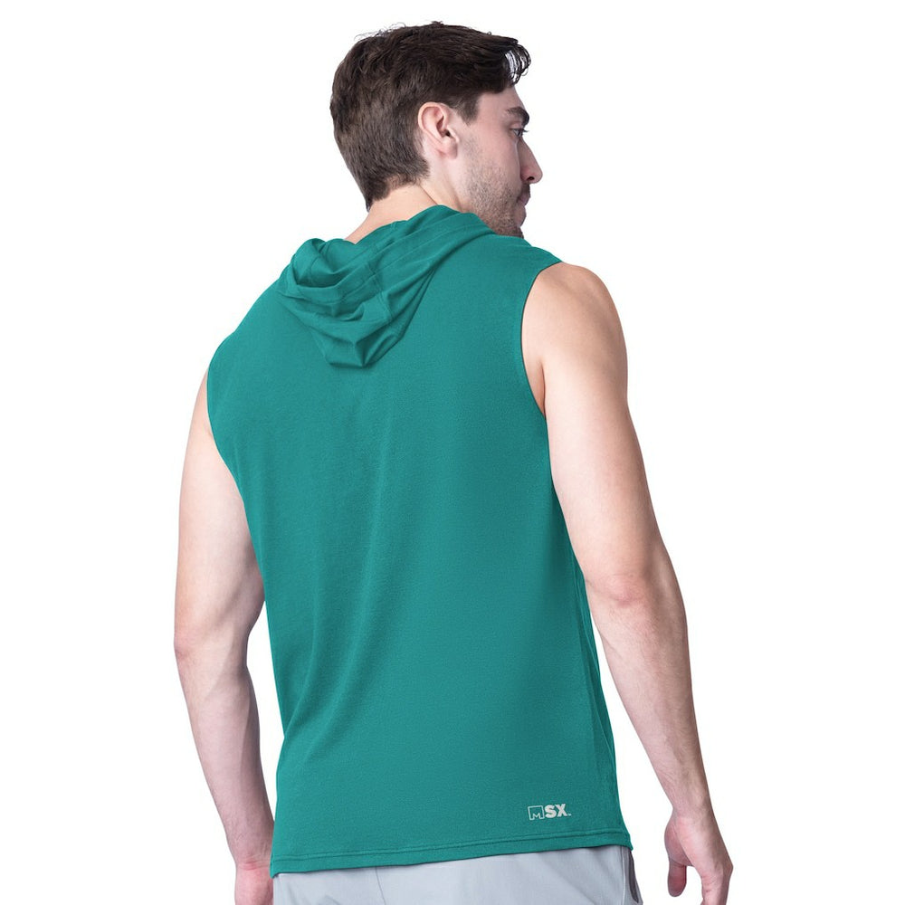 MSX by Michael Strahan Action Sleeveless Pullover Hoodie - Miami Dolphins