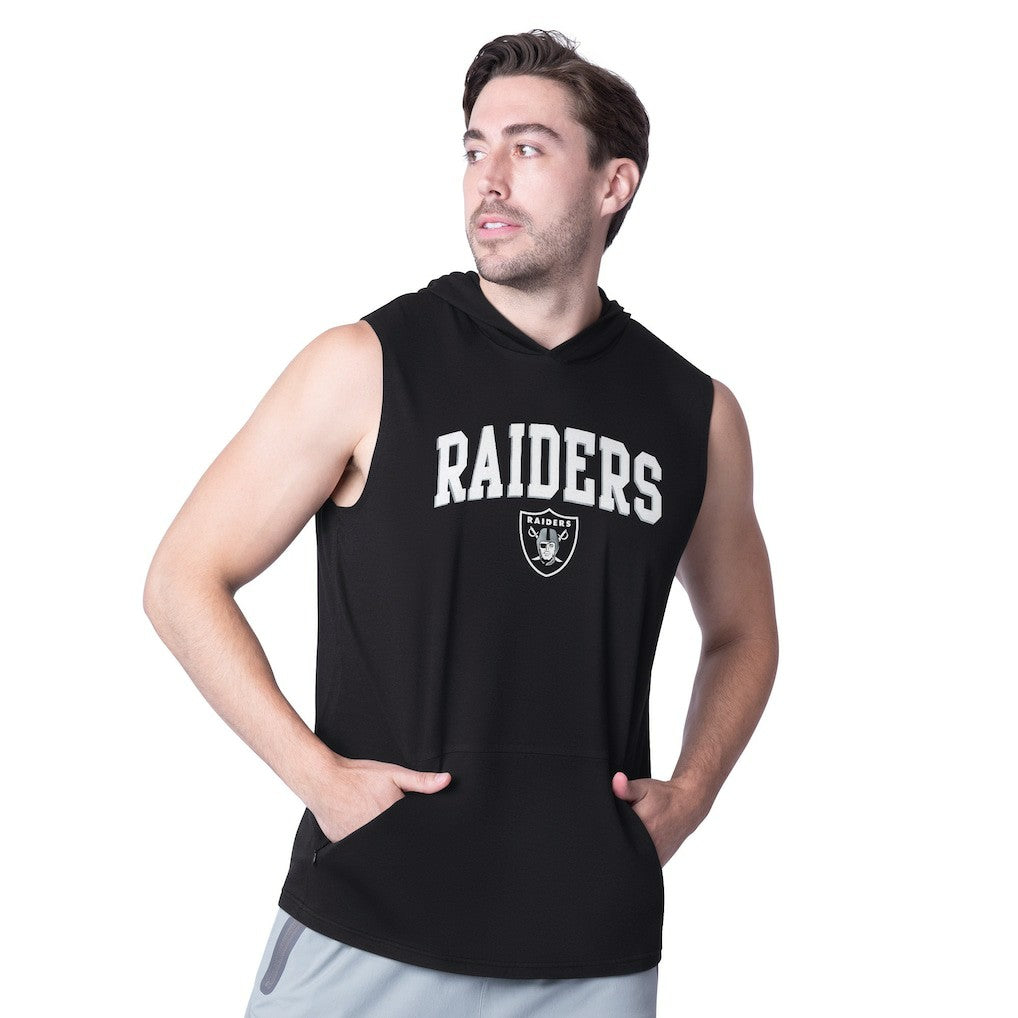 MSX by Michael Strahan Action Sleeveless Pullover Hoodie - Las Vegas Raiders