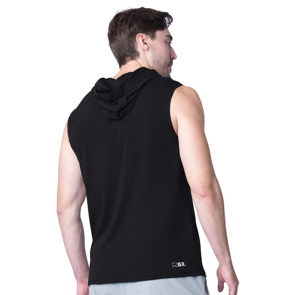 MSX by Michael Strahan Action Sleeveless Pullover Hoodie - Las Vegas Raiders