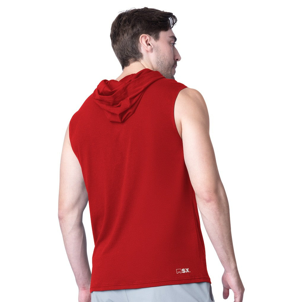MSX by Michael Strahan Action Sleeveless Pullover Hoodie - Kansas City Chiefs