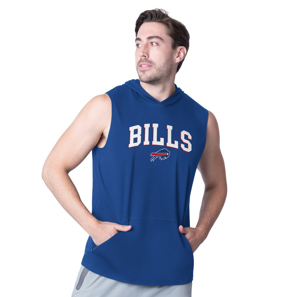 MSX by Michael Strahan Action Sleeveless Pullover Hoodie - Buffalo Bills