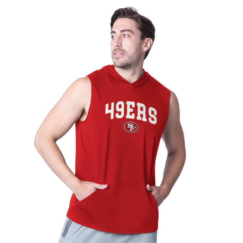 MSX by Michael Strahan Action Sleeveless Pullover Hoodie - San Francisco 49ers