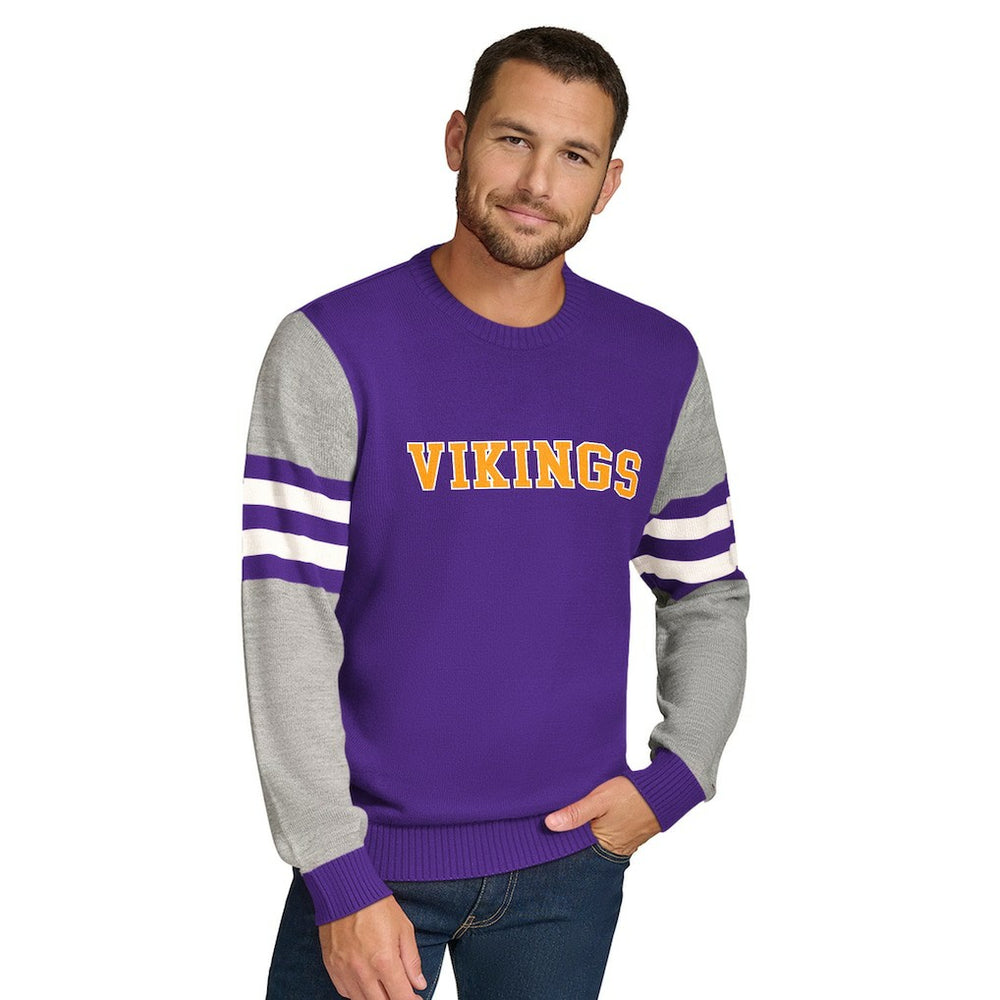 Tommy Hilfiger Acrylic Crewneck Pullover Sweater - Minnesota Vikings