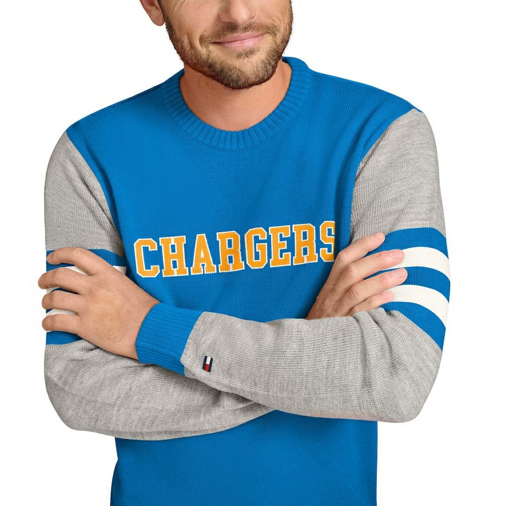 Tommy Hilfiger Acrylic Crewneck Pullover Sweater - Los Angeles Chargers