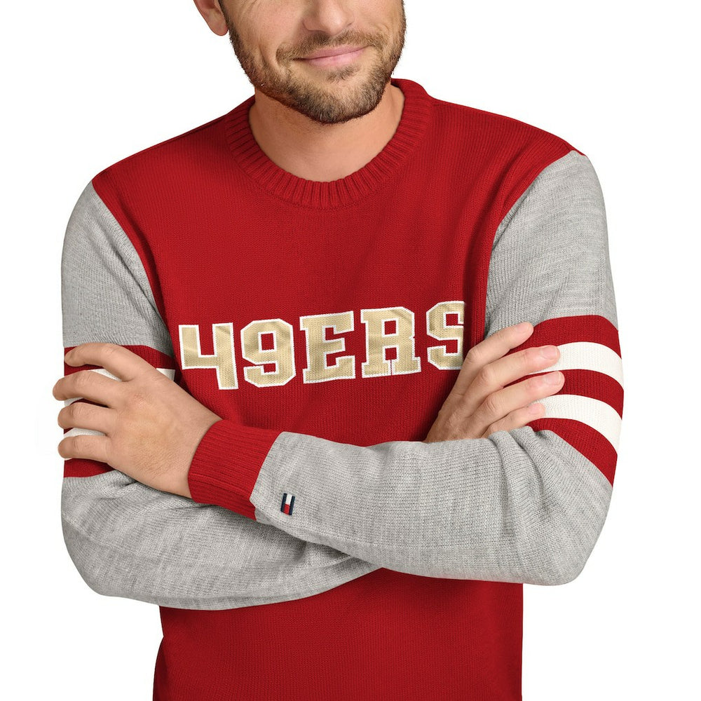 Tommy Hilfiger Acrylic Crewneck Pullover Sweater - San Francisco 49ers
