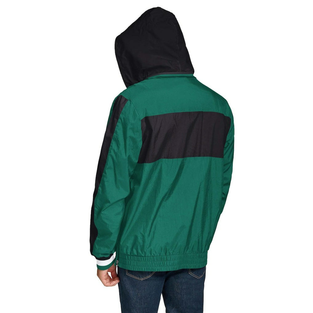 Tommy Hilfiger Gael Lightweight Half-Zip Hoodie Jacket - New York Jets