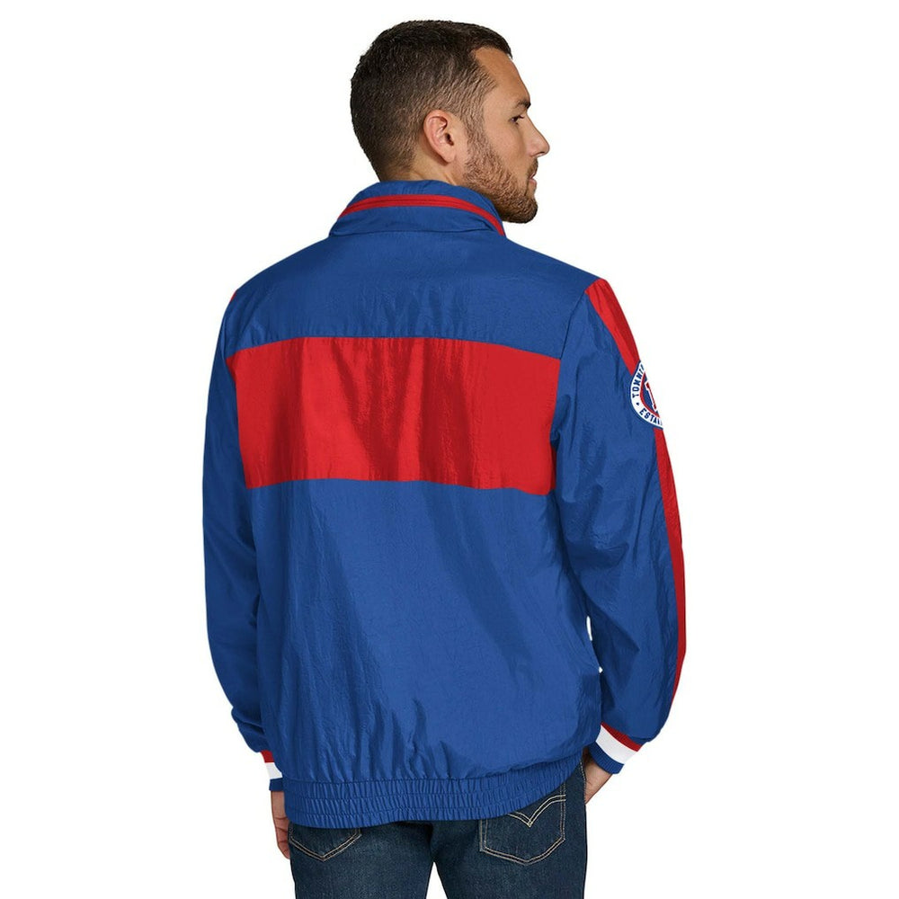 Tommy Hilfiger Gael Lightweight Half-Zip Hoodie Jacket - New York Giants