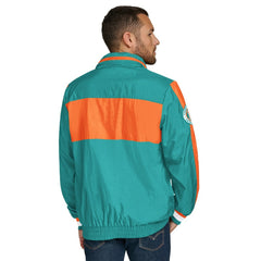 Tommy Hilfiger Gael Lightweight Half-Zip Hoodie Jacket - Miami Dolphins