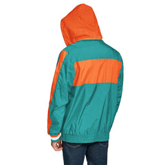 Tommy Hilfiger Gael Lightweight Half-Zip Hoodie Jacket - Miami Dolphins