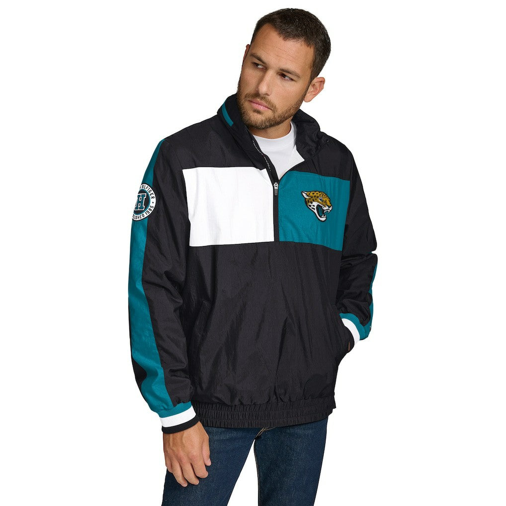 Tommy Hilfiger Gael Lightweight Half-Zip Pullover Hoodie Jacket - Jacksonville Jaguars