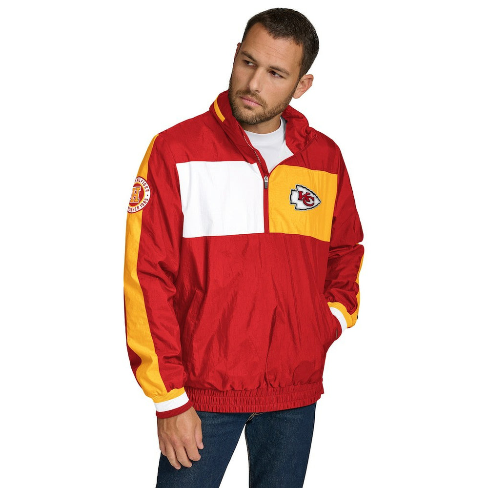 Tommy Hilfiger Gael Lightweight Half-Zip Hoodie Jacket - Kansas City Chiefs