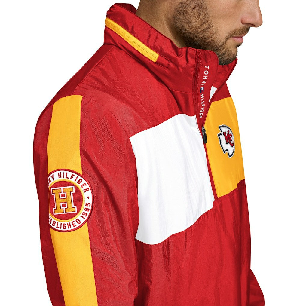 Tommy Hilfiger Gael Lightweight Half-Zip Hoodie Jacket - Kansas City Chiefs