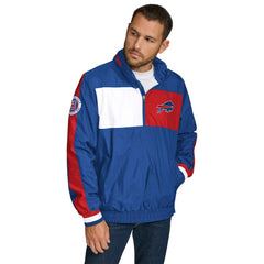 Tommy Hilfiger Gael Lightweight Half-Zip Hoodie Jacket - Buffalo Bills