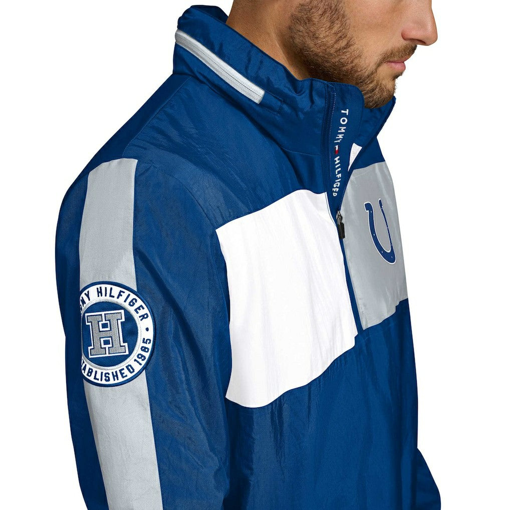 Tommy Hilfiger Gael Lightweight Half-Zip Pullover Hoodie Jacket - Indianapolis Colts