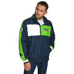 Tommy Hilfiger Gael Lightweight Half-Zip Pullover Hoodie Jacket - Seattle Seahawks