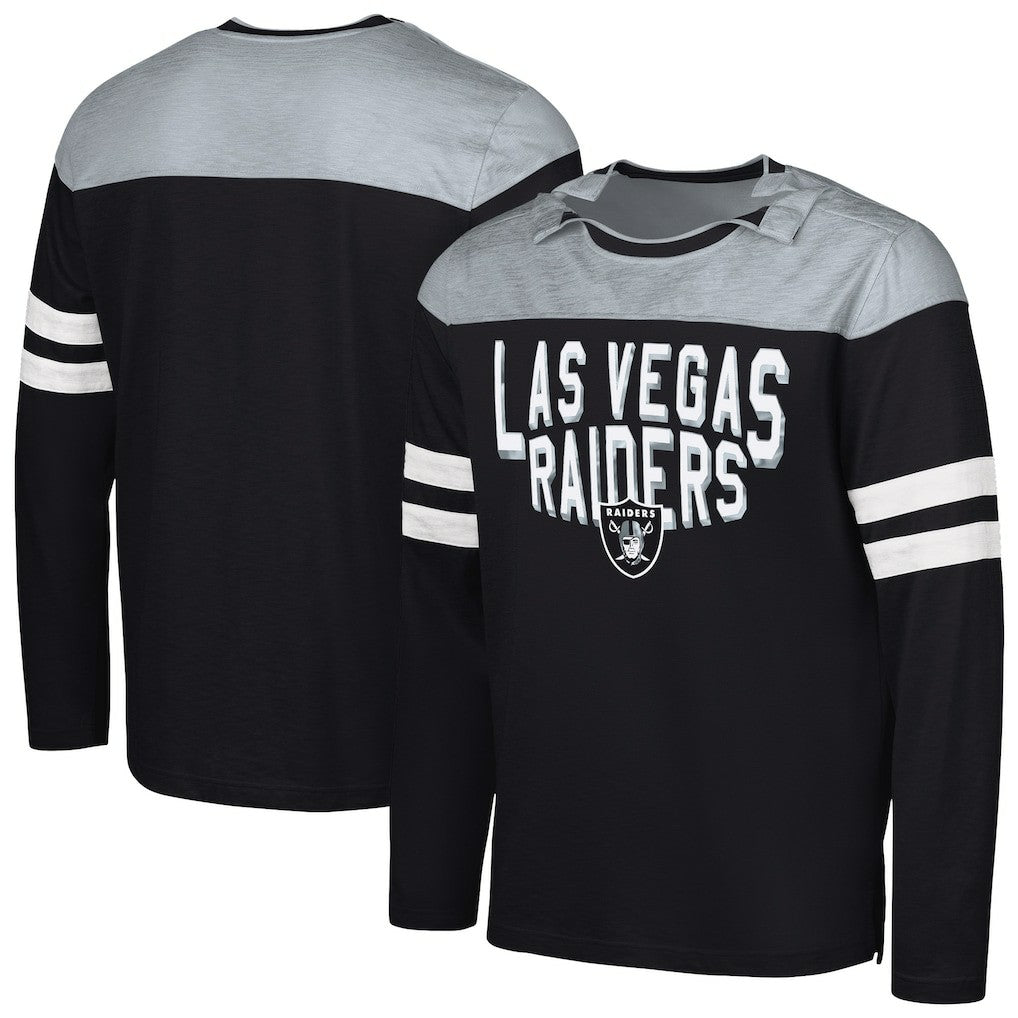 G-III Sports by Carl Banks Adaptive Hail Mary Long Sleeve T-Shirt - Las Vegas Raiders