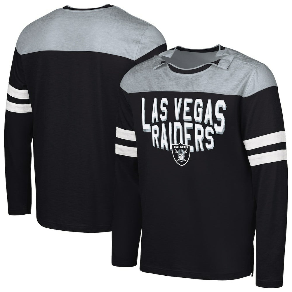 G-III Sports by Carl Banks Adaptive Hail Mary Long Sleeve T-Shirt - Las Vegas Raiders