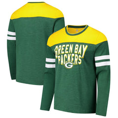G-III Sports by Carl Banks Adaptive Hail Mary Long Sleeve T-Shirt - Green Bay Packers