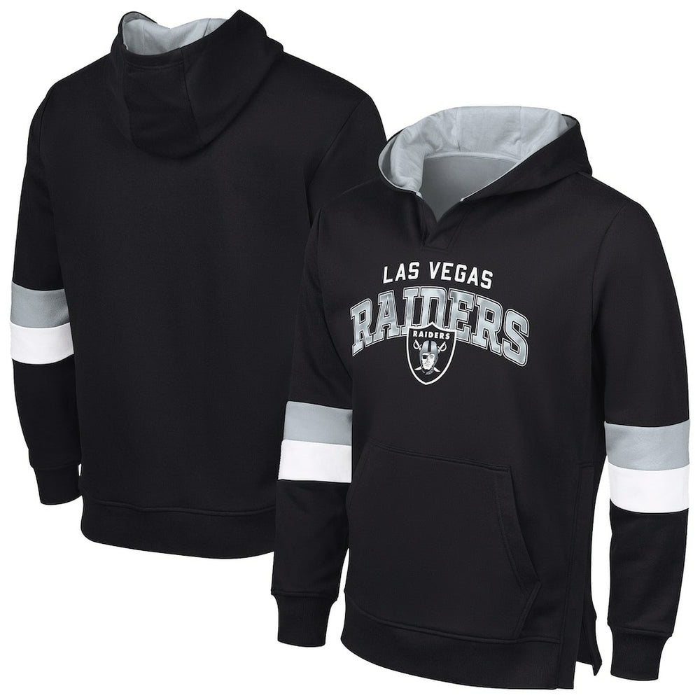 G-III Sports by Carl Banks Adaptive Faceoff Pullover Hoodie - Las Vegas Raiders