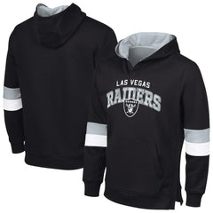 G-III Sports by Carl Banks Adaptive Faceoff Pullover Hoodie - Las Vegas Raiders