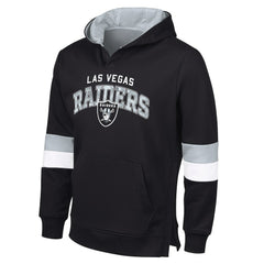 G-III Sports by Carl Banks Adaptive Faceoff Pullover Hoodie - Las Vegas Raiders