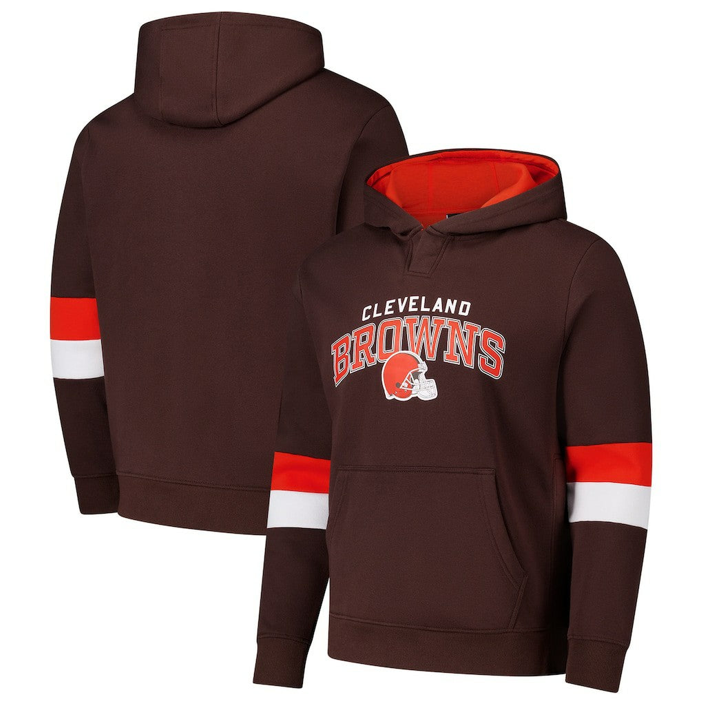 G-III Sports by Carl Banks Adaptive Faceoff Pullover Hoodie - Cleveland Browns