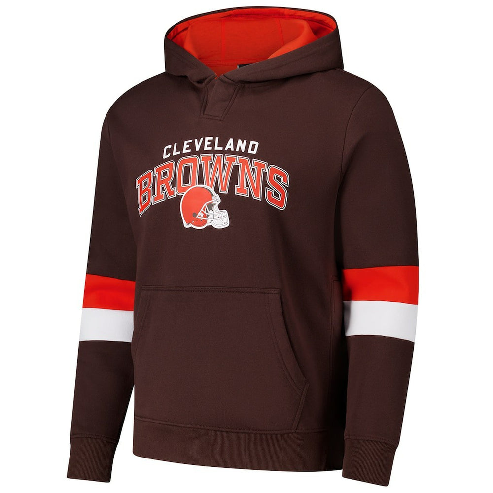 G-III Sports by Carl Banks Adaptive Faceoff Pullover Hoodie - Cleveland Browns