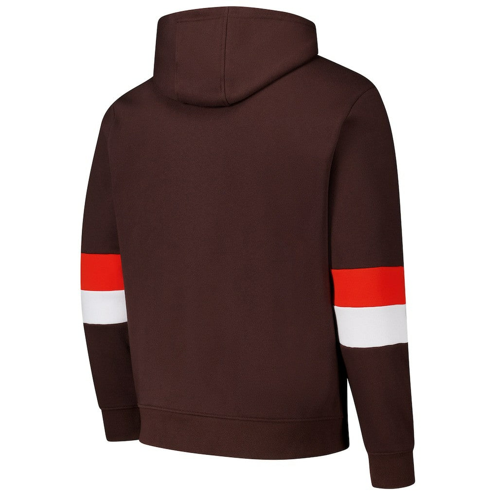 G-III Sports by Carl Banks Adaptive Faceoff Pullover Hoodie - Cleveland Browns