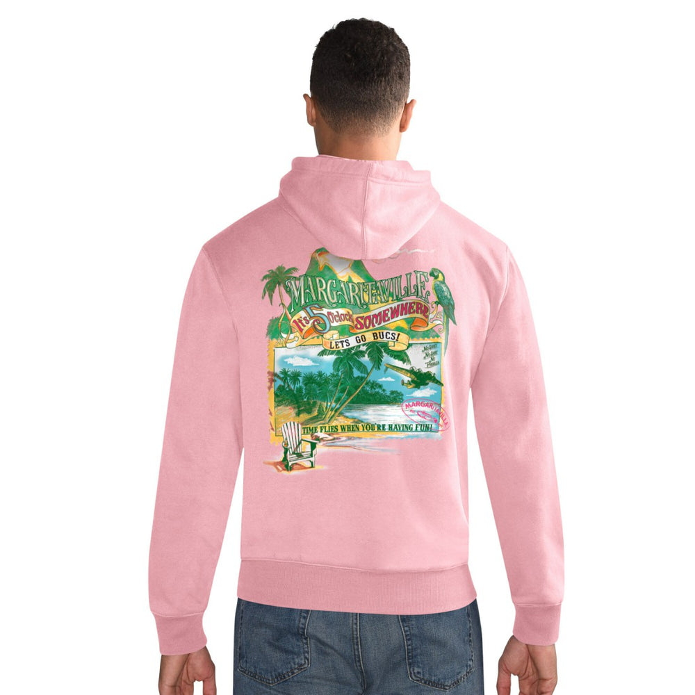 Margaritaville Time Flies Garment Dyed Pullover Hoodie - Tampa Bay Buccaneers