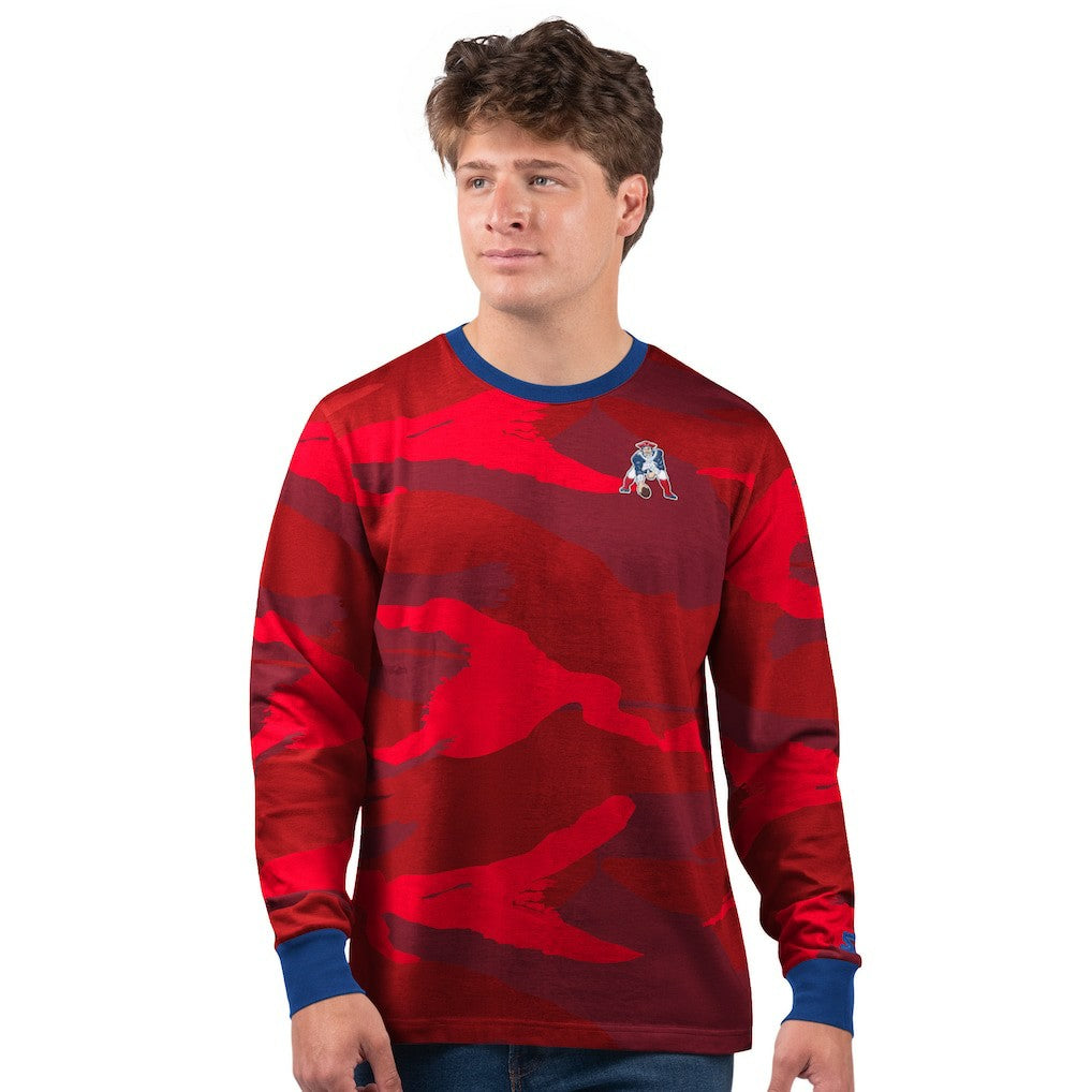 Starter Thursday Night Gridiron Vintage Logo Long Sleeve T-Shirt - New England Patriots