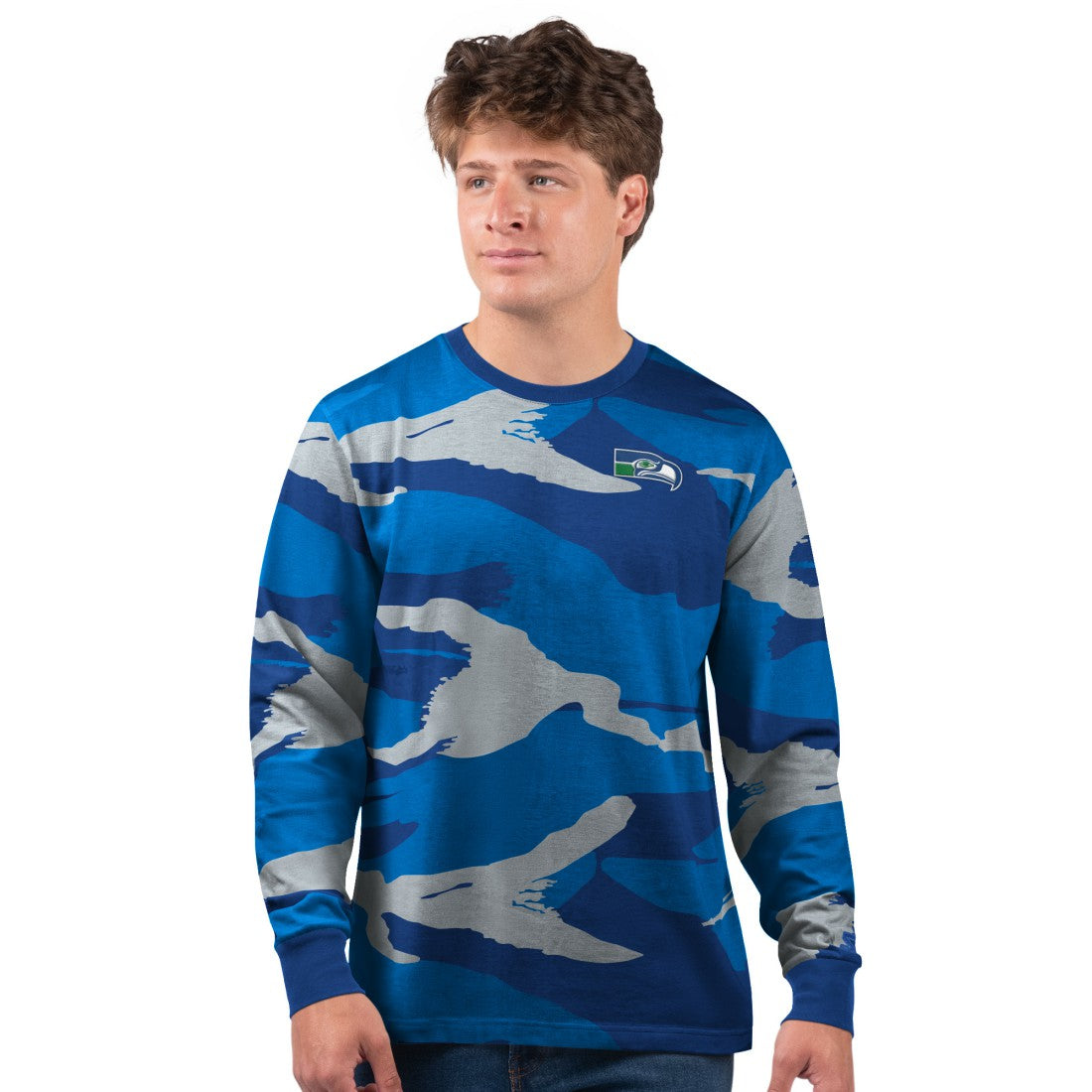 Starter Thursday Night Gridiron Vintage Logo Long Sleeve T-Shirt - Seattle Seahawks