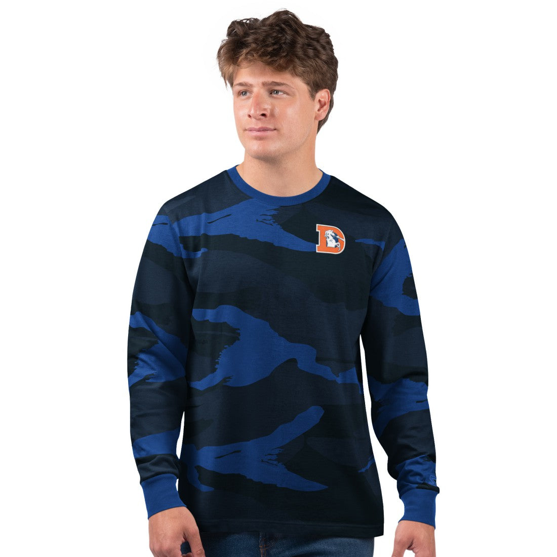 Starter Thursday Night Gridiron Vintage Logo Long Sleeve T-Shirt - Denver Broncos