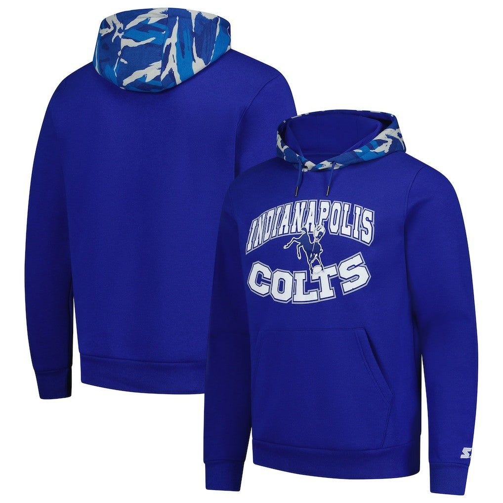 Starter Thursday Night Gridiron Vintage Logo Pullover Hoodie - Indianapolis Colts