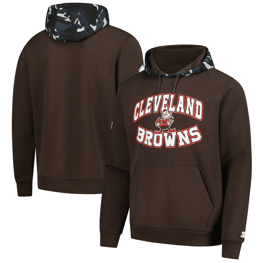 Starter Thursday Night Gridiron Vintage Logo Pullover Hoodie - Cleveland Browns