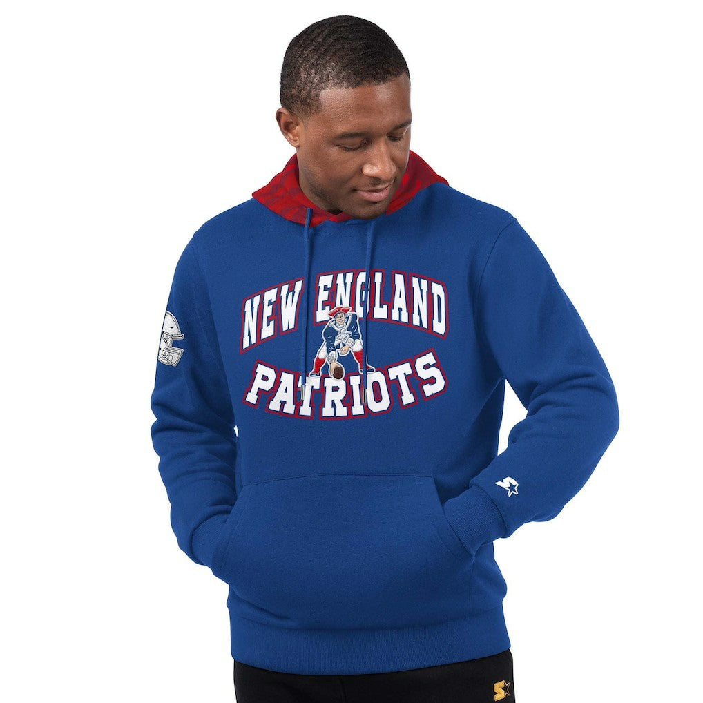 Starter Thursday Night Gridiron Vintage Logo Pullover Hoodie - New England Patriots