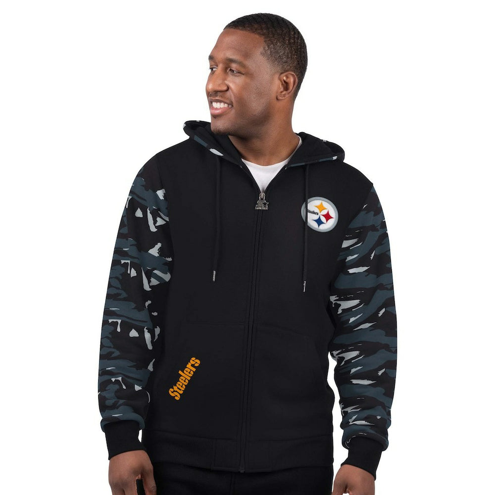 Starter Thursday Night Gridiron Full-Zip Hoodie - Pittsburgh Steelers