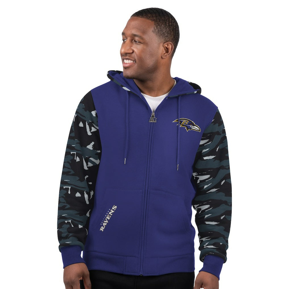 Starter Thursday Night Gridiron Full-Zip Hoodie - Baltimore Ravens