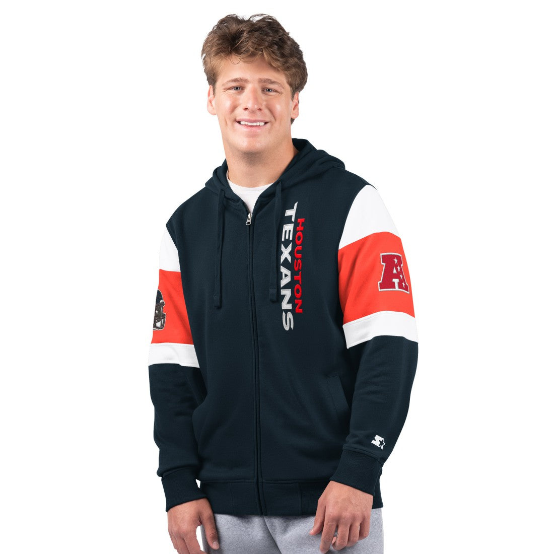 Starter Extreme Full-Zip Hoodie - Houston Texans