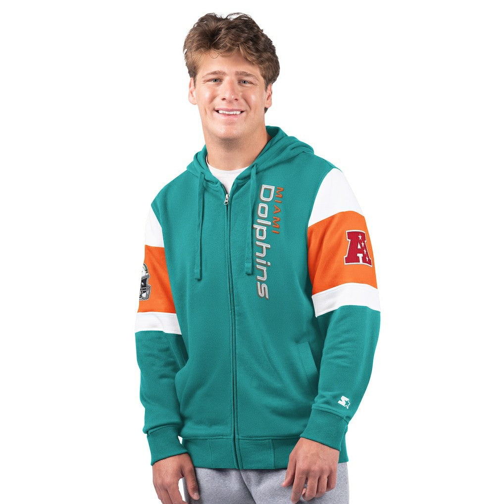 Starter Extreme Full-Zip Hoodie - Miami Dolphins