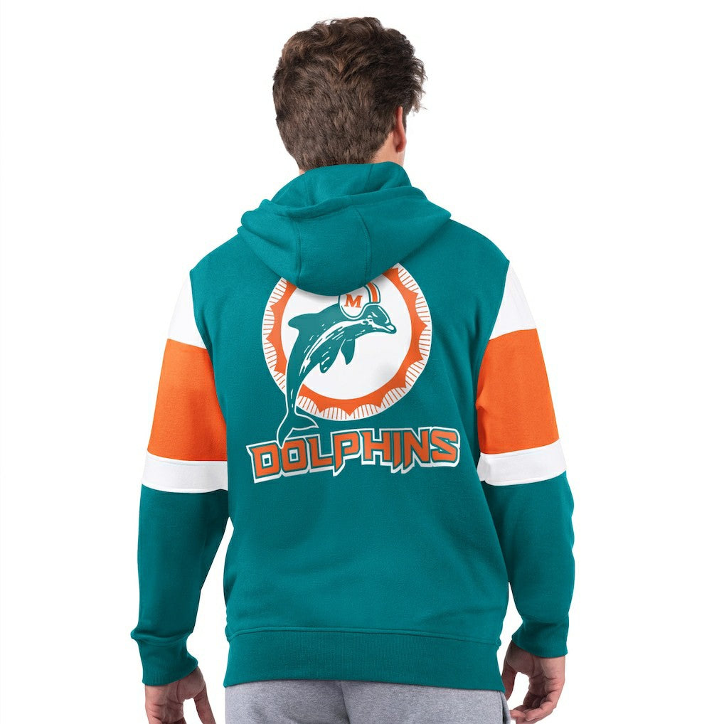 Starter Extreme Vintage Logo Full-Zip Hoodie - Miami Dolphins