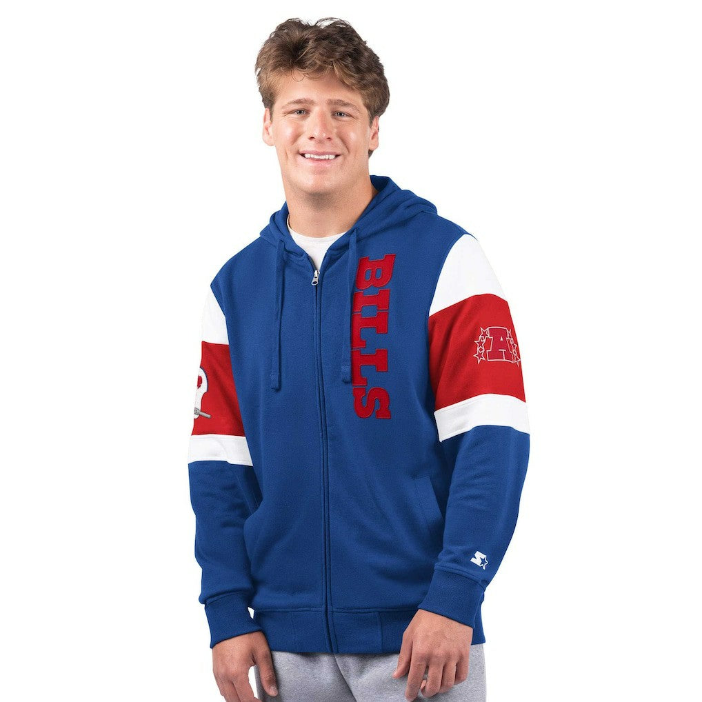 Starter Extreme Vintage Logo Full-Zip Hoodie - Buffalo Bills