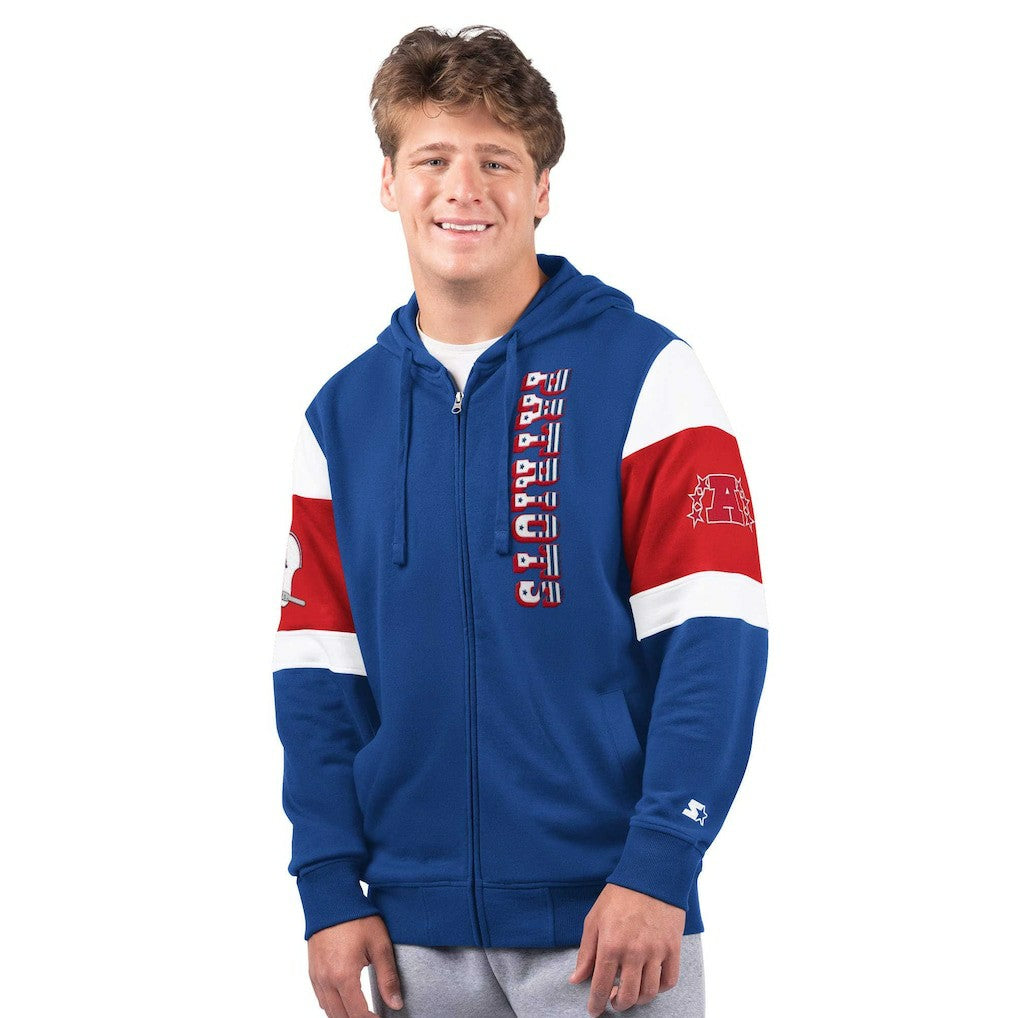 Starter Extreme Vintage Logo Full-Zip Hoodie - New England Patriots