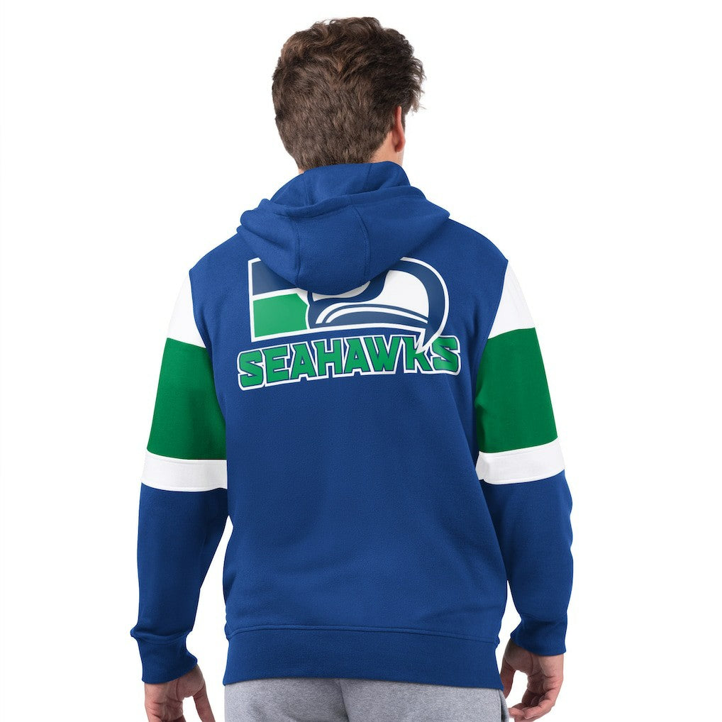 Starter Extreme Vintage Logo Full-Zip Hoodie - Seattle Seahawks