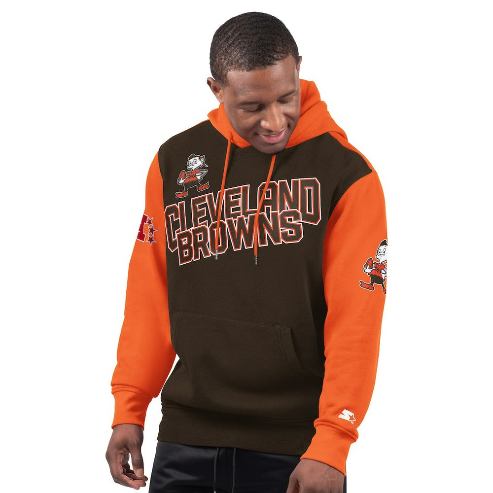 Starter Extreme Vintage Logo Pullover Hoodie - Cleveland Browns
