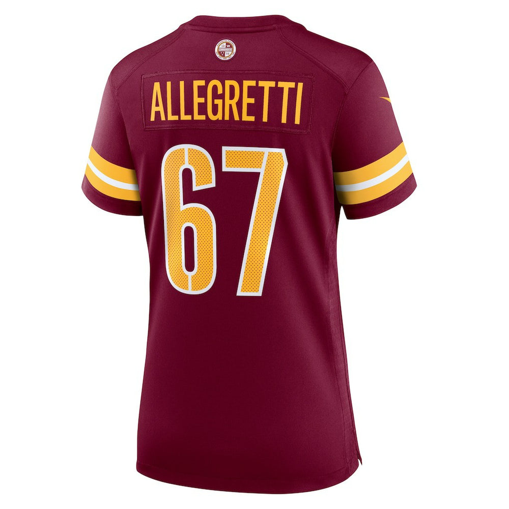 Nick Allegretti  Women's Game Jersey - Washington Commanders
